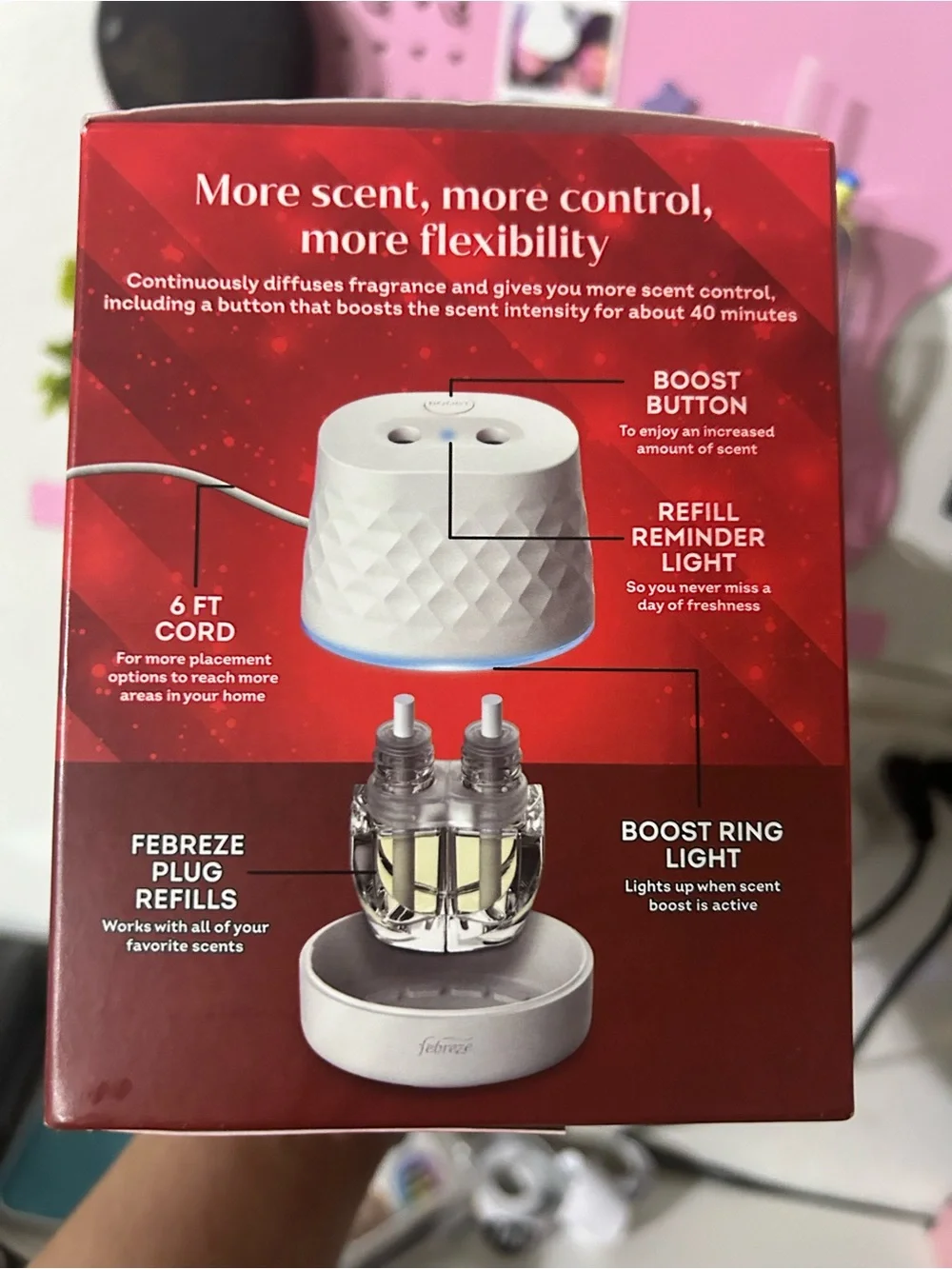 Febreze Plug Scent Booster Starter Kit - Red
